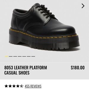 Doc Marten 8053 LEATHER PLATFORM CASUAL SHOES Like New condition. Worn once